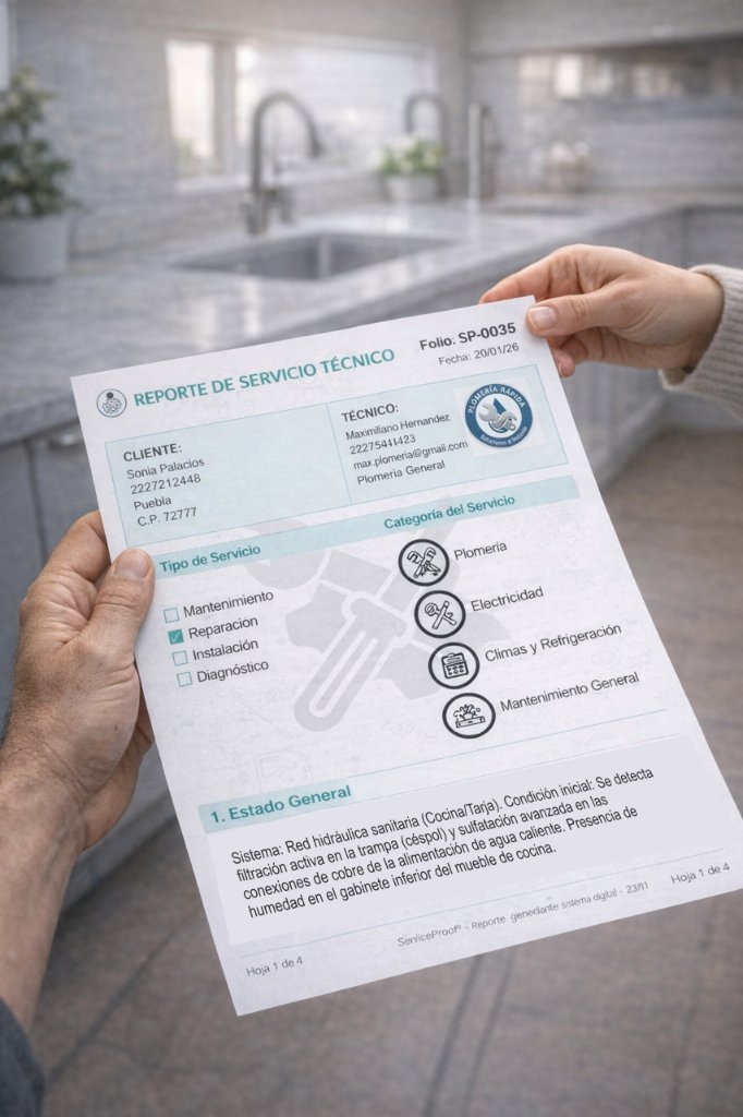 Reporte impreso entregado en manos del cliente